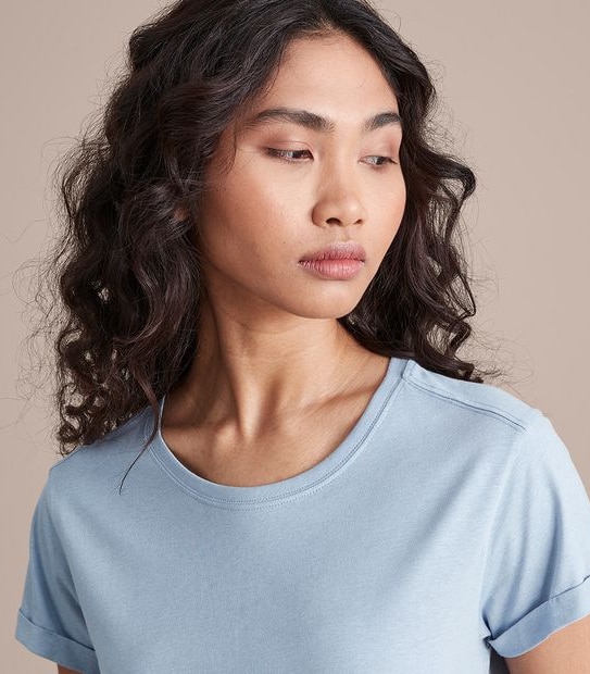 Cotton/Modal Relaxed Crew T-Shirt