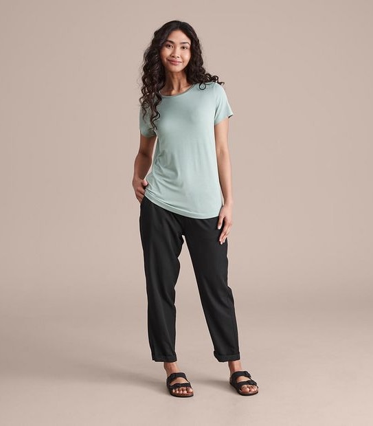 Modal/Elastane Crew Neck T-Shirt 2 of 6