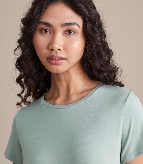 Modal/Elastane Crew Neck T-Shirt 4 of 6