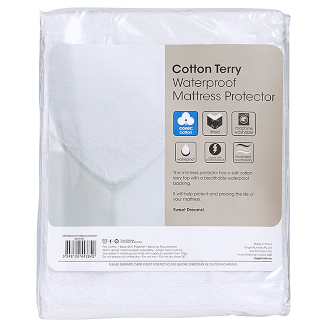 Cotton Terry Waterproof Mattress Protector Cotton Terry Waterproof Mattress Protector