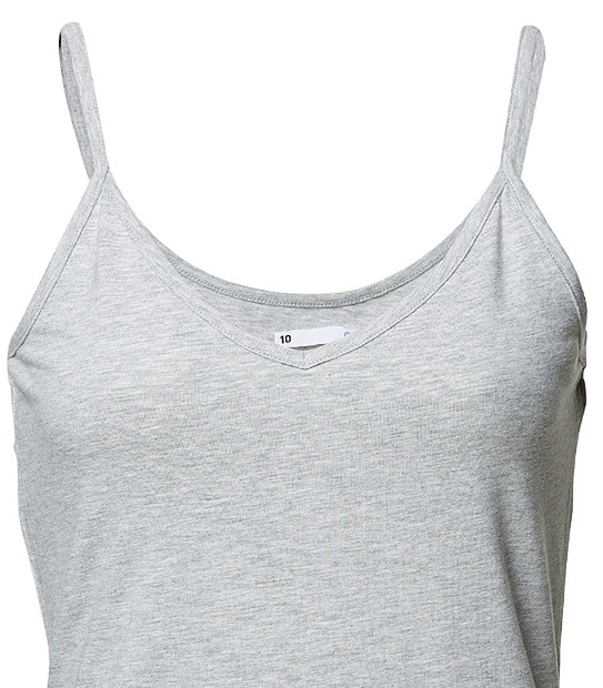 Lip Elastic Singlet - Grey Marle 2 of 2