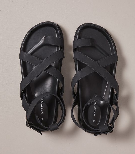 Womens Melania Toe Loop Roman Sandals