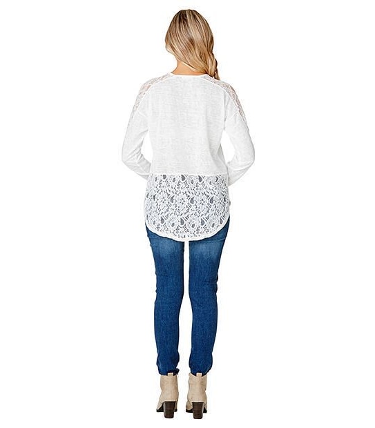Lily Loves Lace Back Top