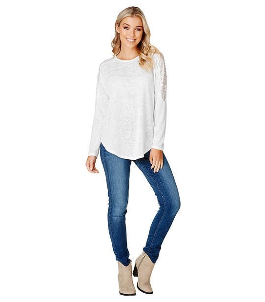 Lily Loves Lace Back Top