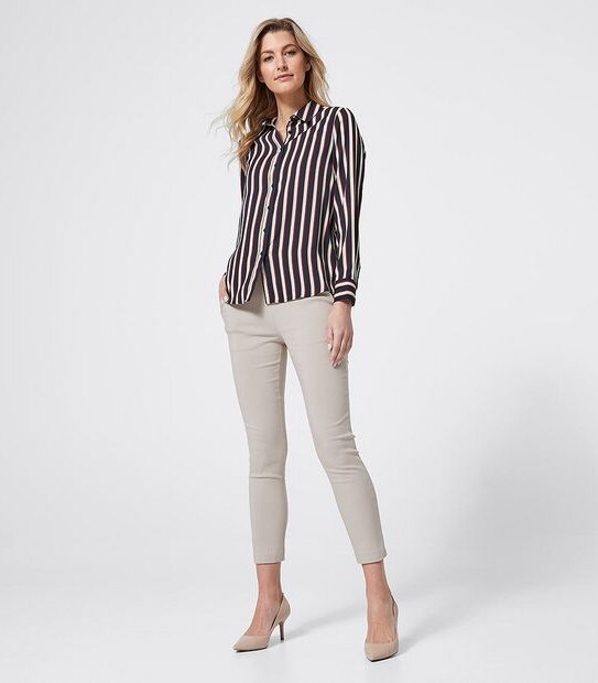 Preview Long Sleeve Relaxed Shirt - Multi Stripe