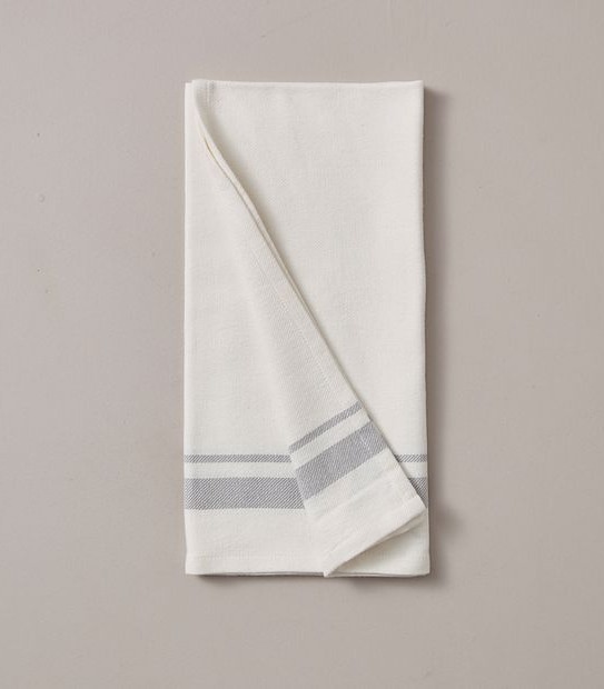 B HESPER 3PK TEA TOWEL BLUE
