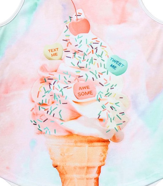 Sleeveless Ice Cream Tank Pyjama Set 2 of 5