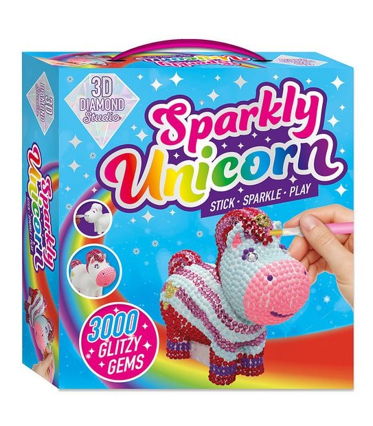 3D Diamond Studio Sparkly Unicorn
