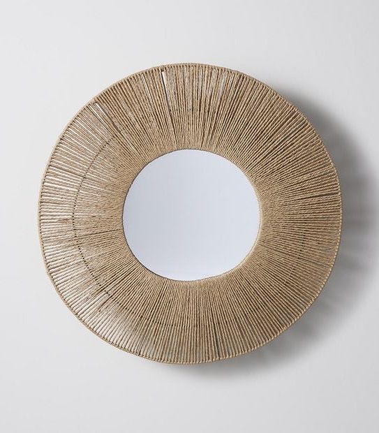 Paper Cord Round Mirror