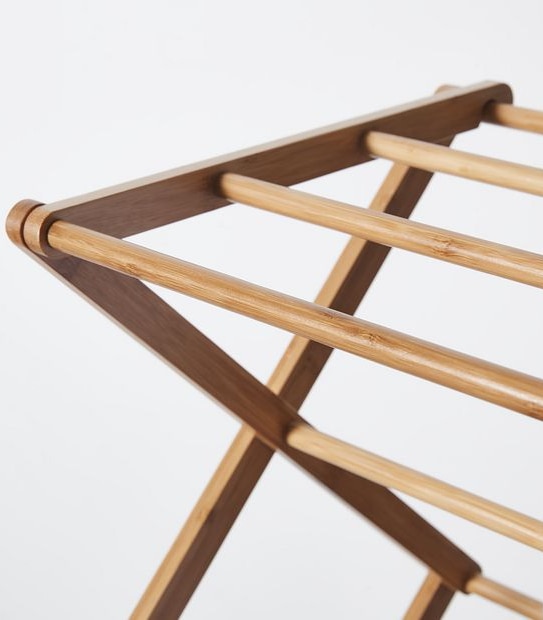 Bamboo Foldable Clothes Airer