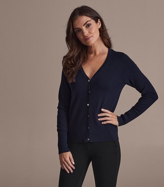 Preview Ribbed V-Neck Cardigan