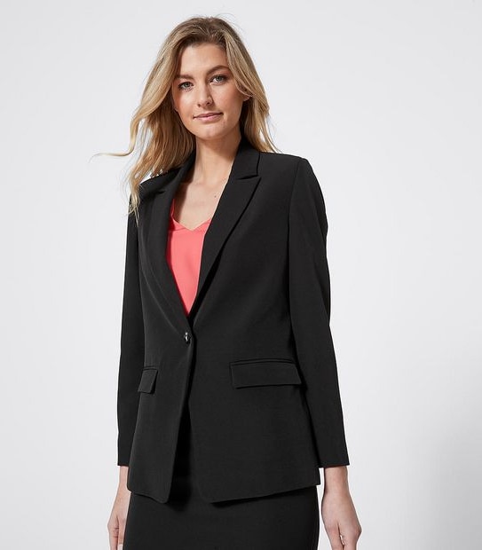 Preview Soft Suiting Single Breasted Jacket - Black