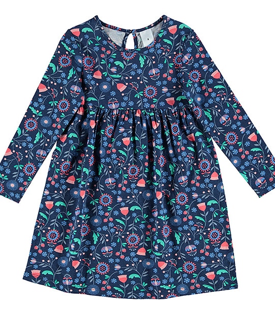 Long Sleeve Floral Print Dress 1 of 3
