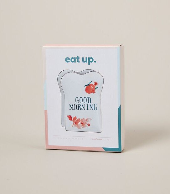 2 Pack Breakfast Plates - Feelin' Peachy