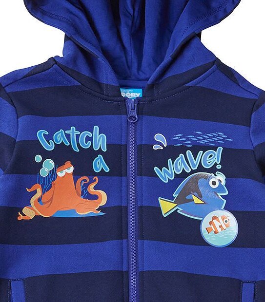 Finding Dory Stripe Zip Through Catch A Wave Hoodie