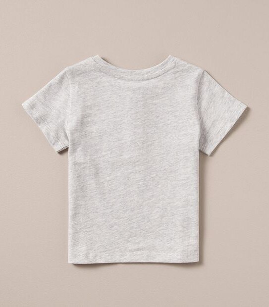 S23 249175_03 B SS PLAIN HENLEY TEE GREY MARLE