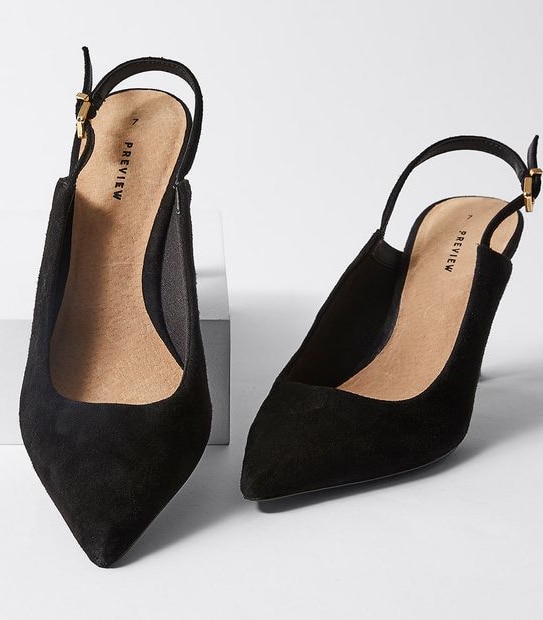 Preview Denton Sling Back Heels - Black