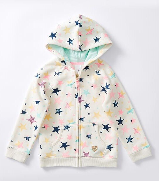 Star Zip Through Hoodie