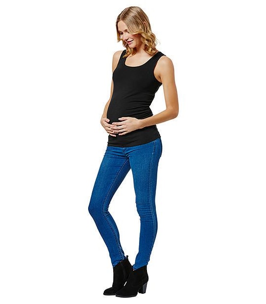 Maternity Gathered Seam Tank