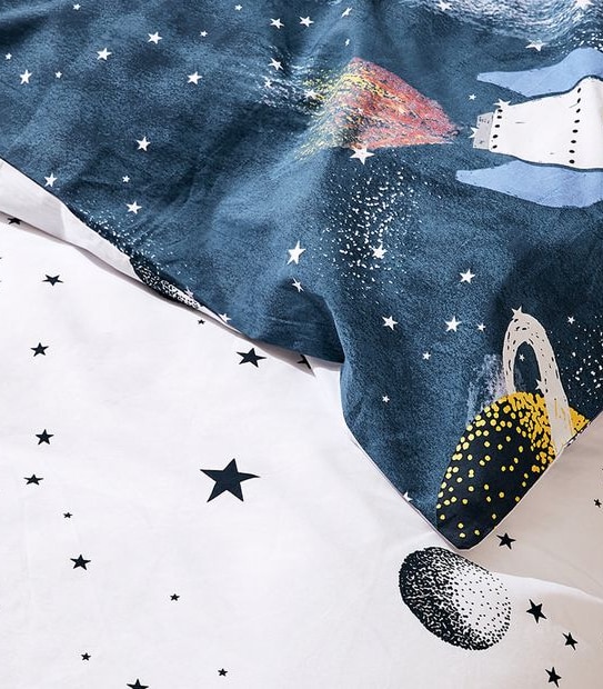 Outer Space Quilt Cover Set - Double Bed