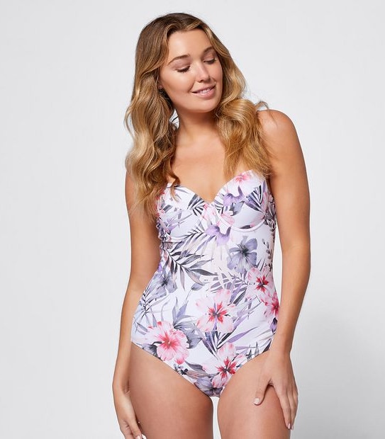Floral Underwire One Piece Bathers