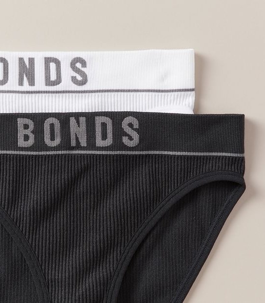 Bonds 2 Pack Rib Bikini Briefs