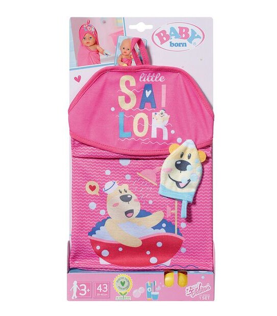 BABY born Bath Hooded Towel Set