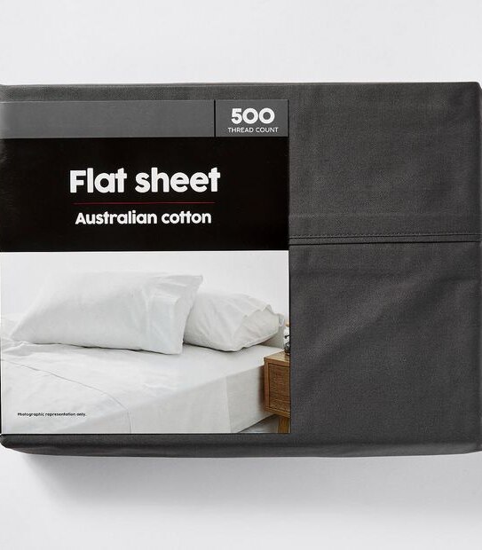 Target 500 Thread Count Australian Cotton Flat Sheet