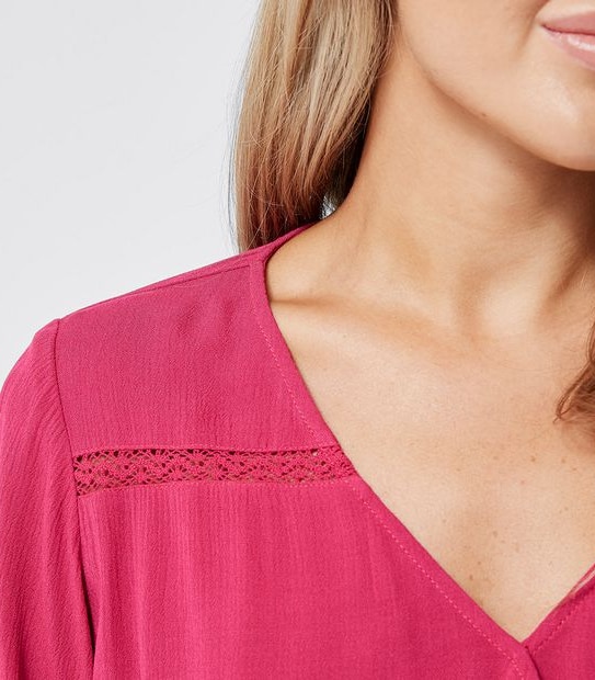 Dannii Minogue Petites Shirred Hem Top