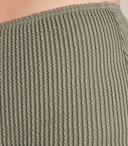 Crinkle High Waist Swim Bikini Briefs