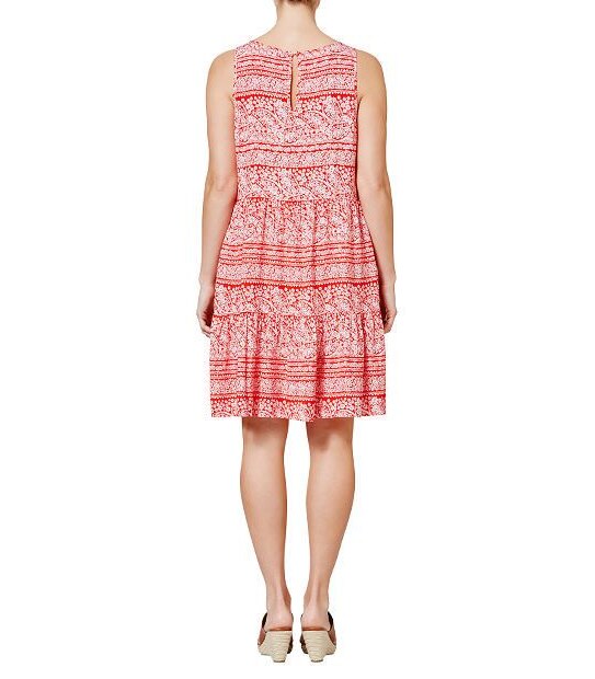 Tiered Dress - Flamenco Red