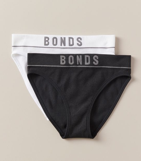 Bonds 2 Pack Rib Bikini Briefs