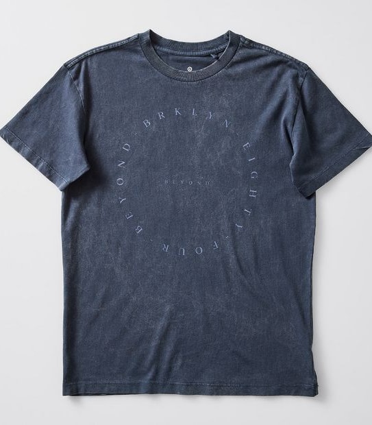 Brooklyn Graphic Print T-shirt - Navy Blue