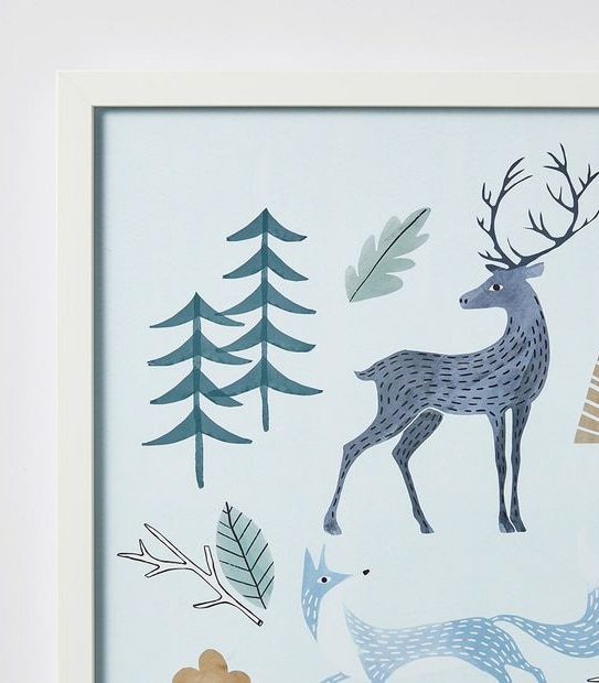 Kids Forest Friends Framed Print