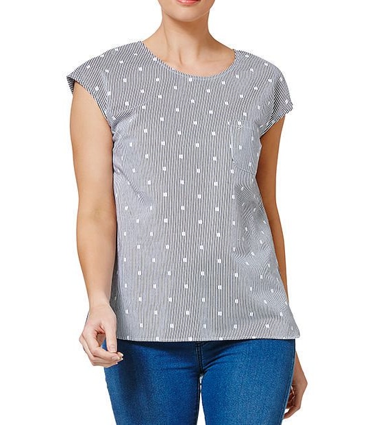 Linen Blend Shell Top