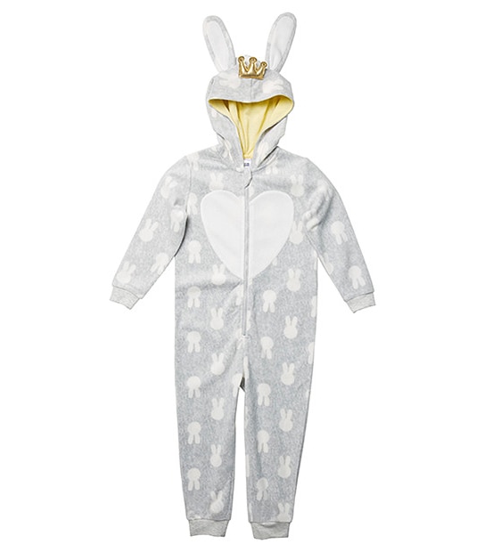 New In Dandelion White Bunny Unisex Sleepsuit main image 1