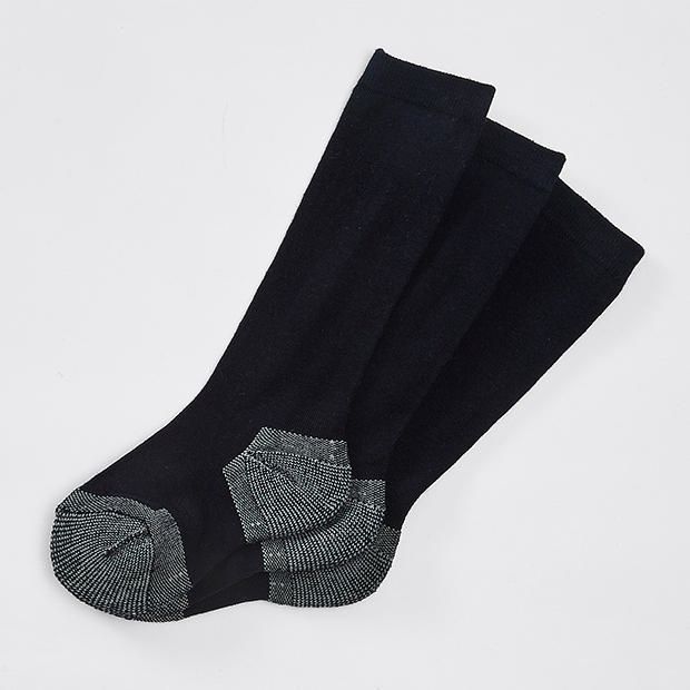 3 x Kid Girls Cotton Rich Knee High Long Length School Socks