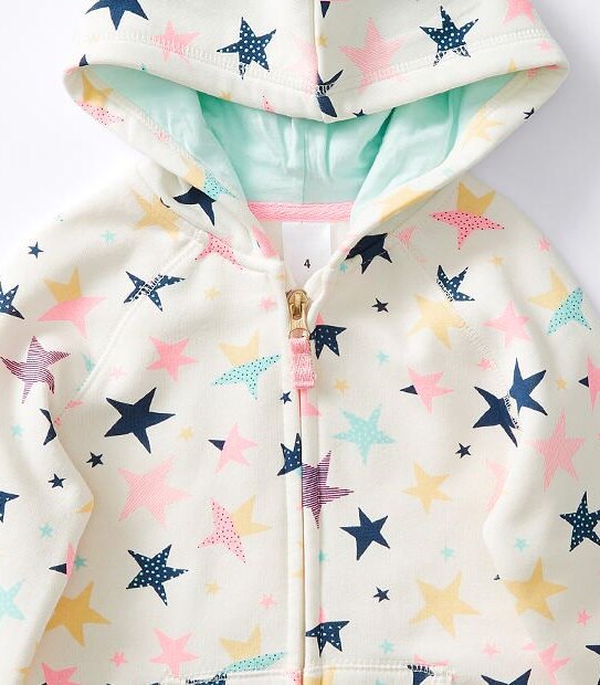 Star Zip Through Hoodie