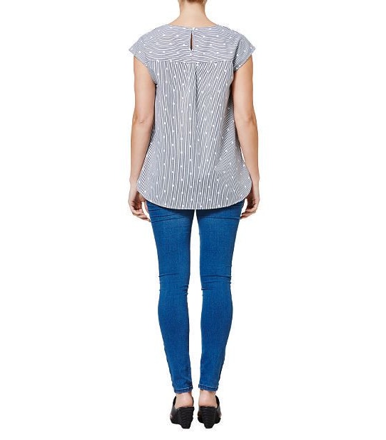 Linen Blend Shell Top
