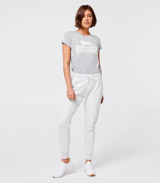 Lonsdale London Logo Trackpants - Grey Marle