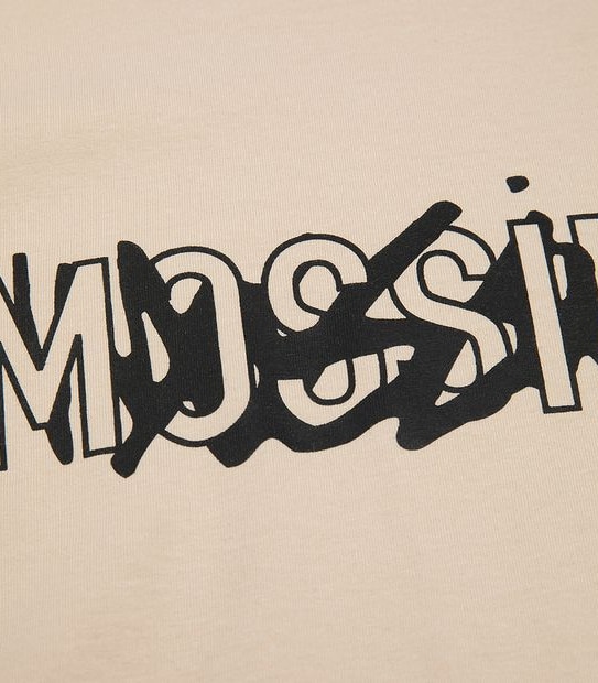 Mossimo Listed Short Sleeve T-shirt - Bone/Black