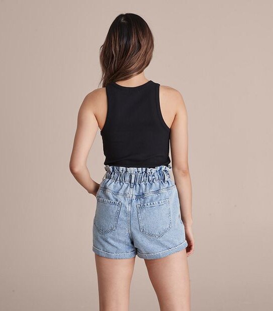 Lily Loves Ribbed Racer Tank Top