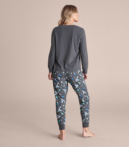 Womens Family Matching Disney Glow-In-The-Dark Buzz Lightyear Cotton Pyjama Set 3 of 5