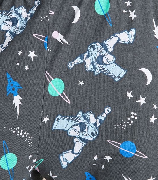 Womens Family Matching Disney Glow-In-The-Dark Buzz Lightyear Cotton Pyjama Set 4 of 5