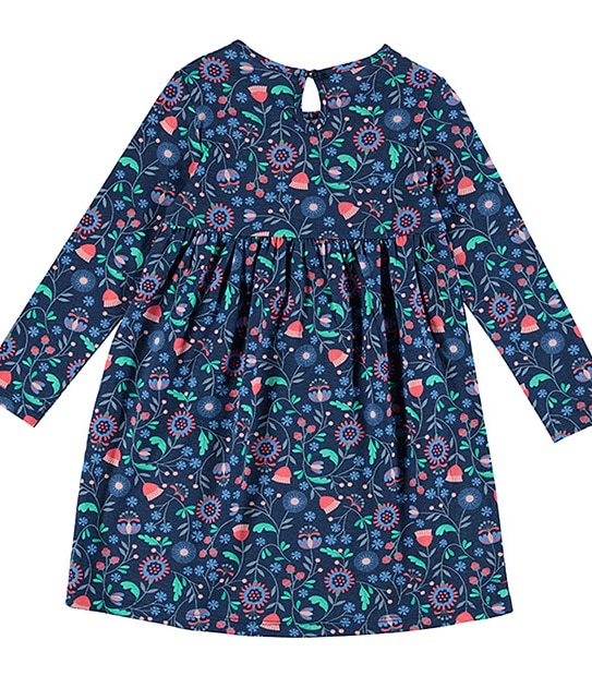 Long Sleeve Floral Print Dress 2 of 3