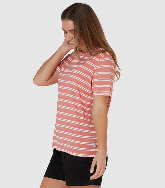 Mossimo Beverley Short Sleeve T-Shirt - Rose Stripe