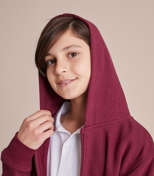 School Fleece Zip Thru Hoodie