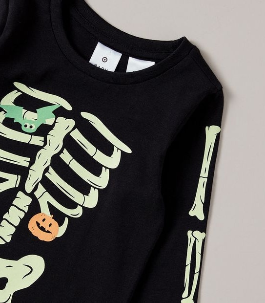 Unsiex Baby Family Matching Glow In The Dark Skeleton Cotton Pyjama Set