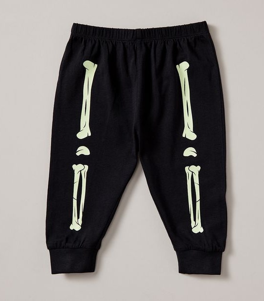 Unsiex Baby Family Matching Glow In The Dark Skeleton Cotton Pyjama Set