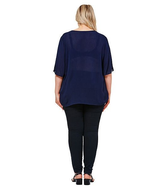 Belle Curve Flutter Sleeve Top